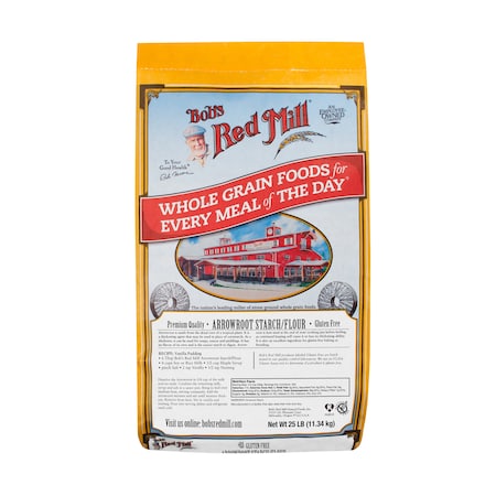 Bobs Red Mill Natural Foods Bob's Red Mill Gluten Free Arrowroot Starch Flour 25lbs 1030B25